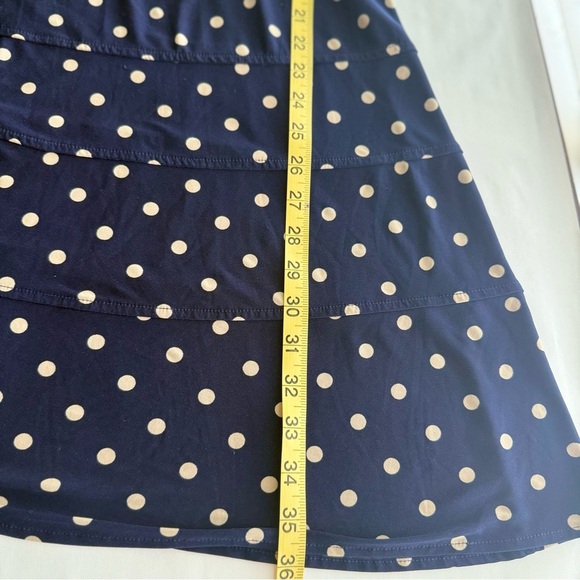 Tommy Hilfiger Navy Polka Dot Sleeveless‎ Dress | Retro Fit & Flare - Picture 7 of 8
